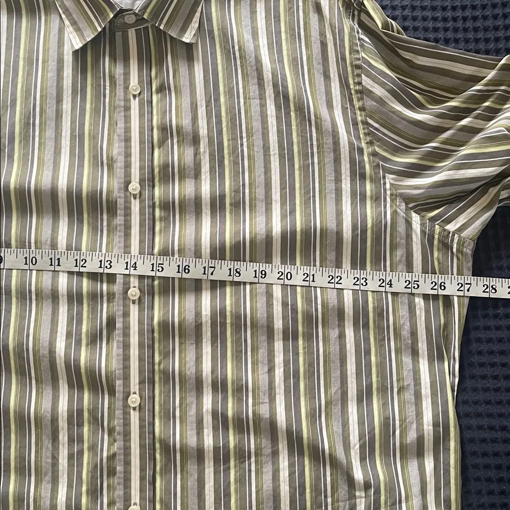 Banana Republic Men’s Cotton Multicolor Striped Dress Shirt Size XXL 18-18 1/2